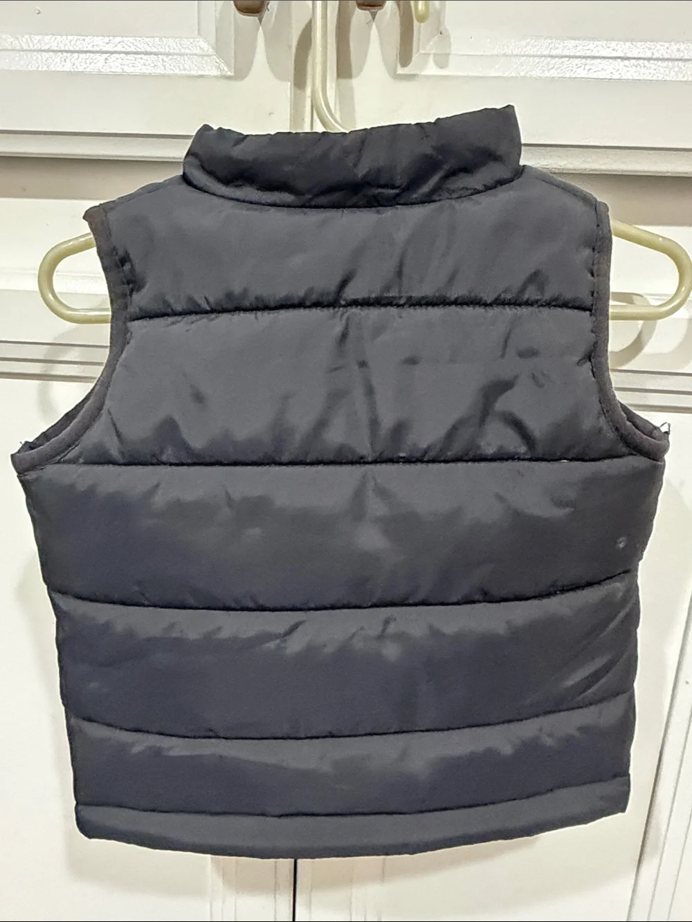 Nike Black Puffer Vest with White Logo